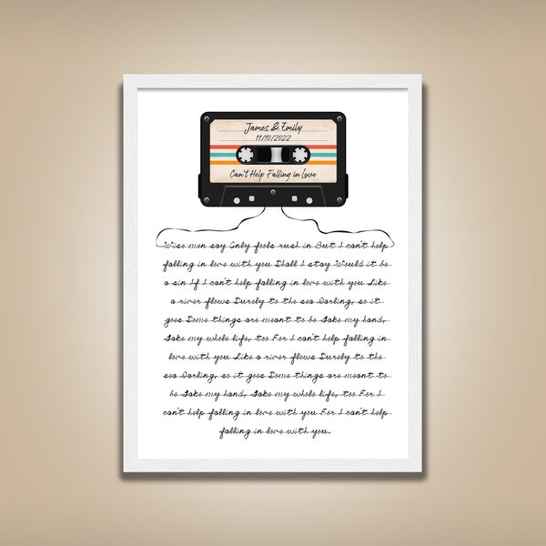 Cassette Tape Framed Poster Etsy