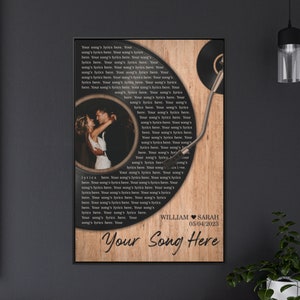 Erster Tanz Hochzeitstext Auf Leinwand Hochzeitsliedtext Wandkunst Benutzerdefinierte Songlyrik Kunst Hochzeitsgelübde Jubiläum Geschenk Personalisierte Songtexte Geschenk
