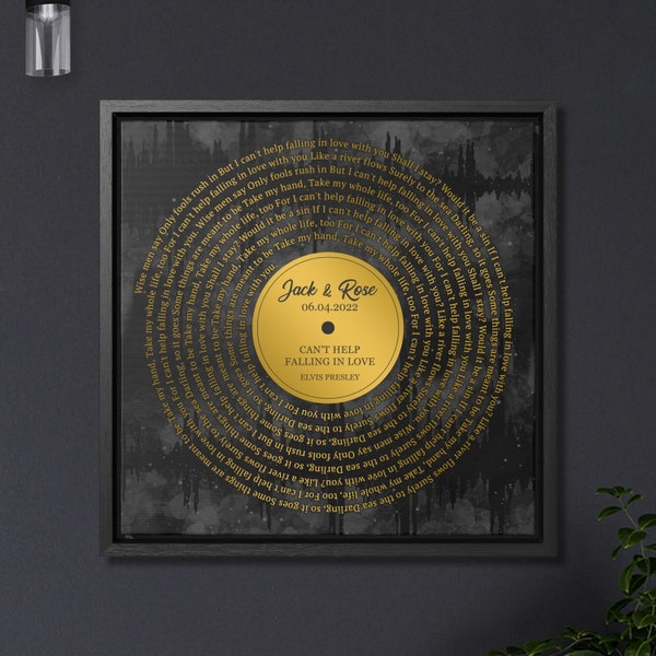 Regalo de boda personalizado, letras de canciones de discos de vinilo para él, regalo para el padre de la novia, ideas de boda, regalo de boda, regalo de boda personalizado