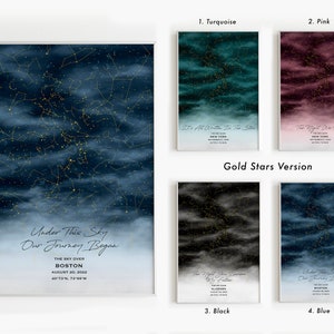 Custom Star Map, Night Sky Print Digital, Star Map Poster, Custom Constellation, Wedding Anniversary Gift, Personalized Gift, Engagement
