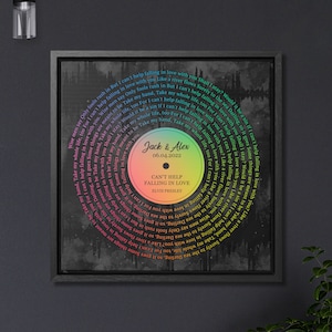 Personalized Wedding Gift, Vinyl Record Song Lyrics for Him, Gift For Father Of The Bride, Wedding Ideas, Wedding Gift, Custom Wedding Gift