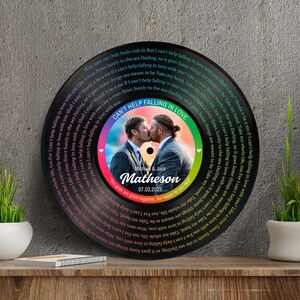 Personalized Wedding Gift for LGBT Lesbian Couple, Unique Bride and Bride Gift, Mrs and Mrs, Lesbian Song Lyrics, Home Decor Lesbian Couple