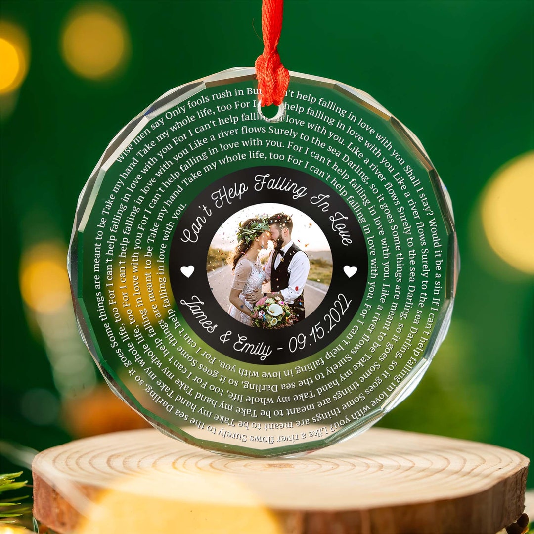 Custom Song Photo Ornament, Custom Together Ornament, Smart Ornament, Couple Song Ornament. the ...