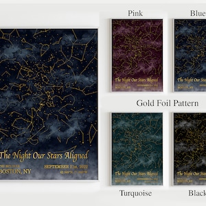 Custom Star Map, Night Sky Print Digital, Star Map Poster, Custom Constellation, Wedding Anniversary Gift, Personalized Gift, Engagement
