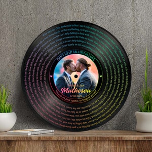 Personalized Wedding Gift for LGBT Lesbian Couple, Unique Bride and Bride Gift, Mrs and Mrs, Lesbian Song Lyrics, Home Decor Lesbian Couple