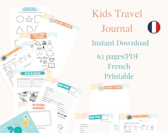 Travel Journal for Kids - Kids Adventure Journal -French