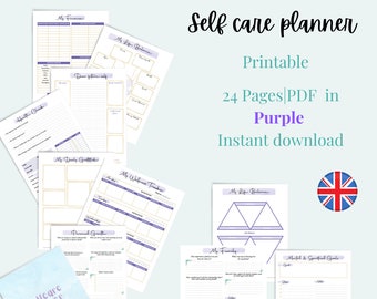 Self-Care Printables |Wellness Planner | Goals planner| | Personal Growth Tracker |Vision board