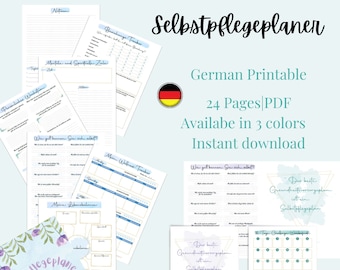 Self-Care Printables |Wellness Planner | Health & Fitness Printables | Habit Tracker | Personal Growth Tracker |Emotional Wellness