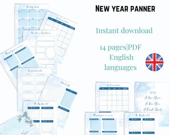 Planner, Personal Tracker, New Years Printable |Goal Planner, Goal Setting Worksheet