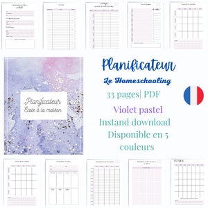 Agenda scolaire 2023/2024 avec spirales rose pastel