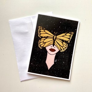 Cartões em branco de metamorfose