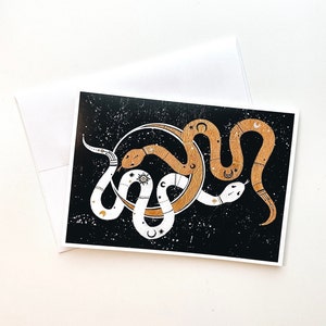 Cartões em branco da Lua das Serpentes