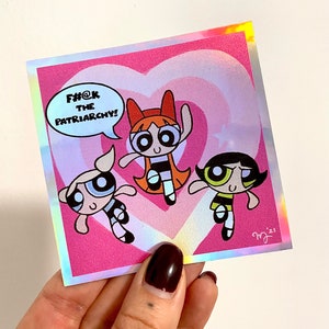 Holographic PowerPuff Girls Sticker