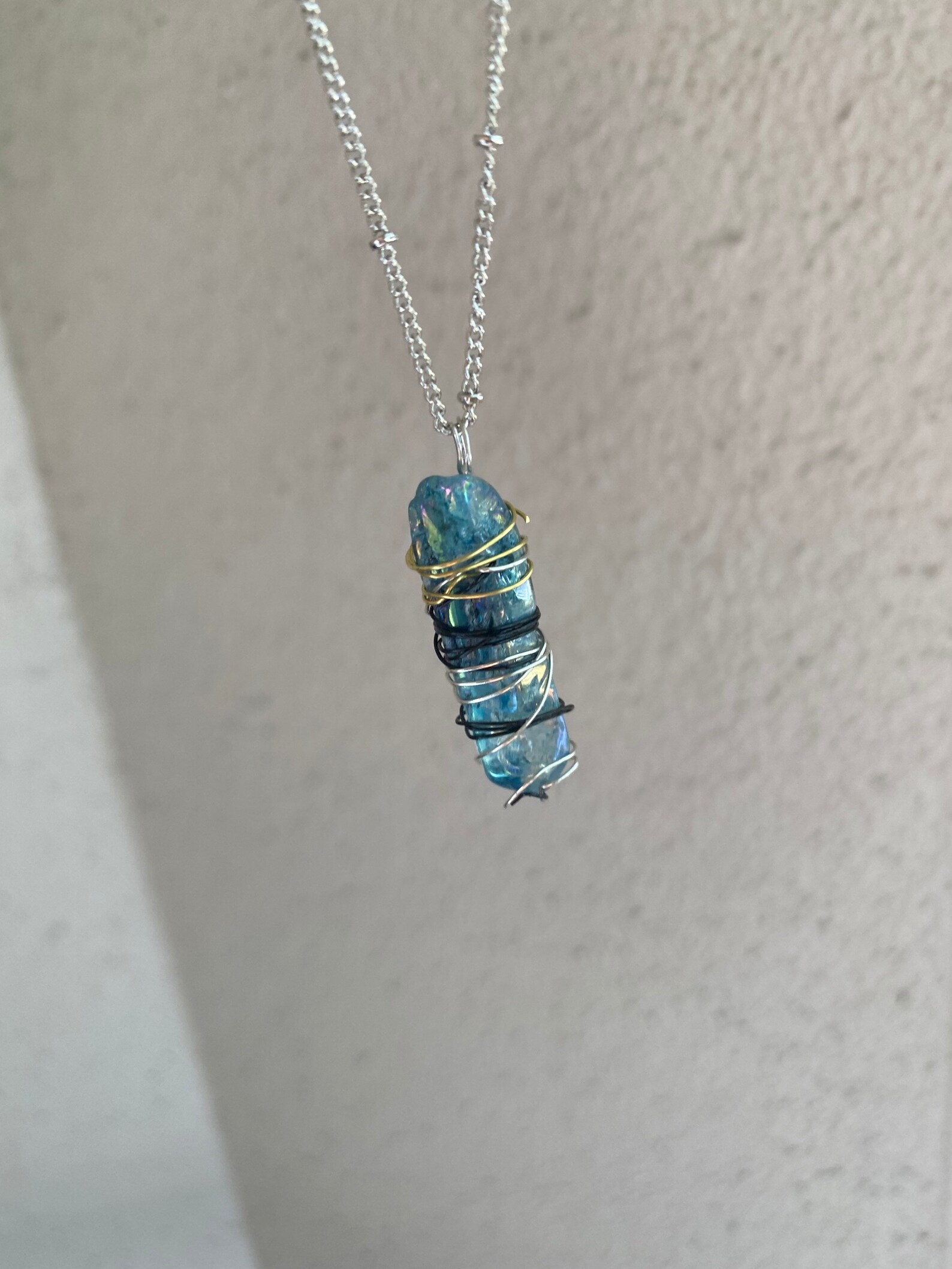Kyber crystal lightsaber necklace | Etsy
