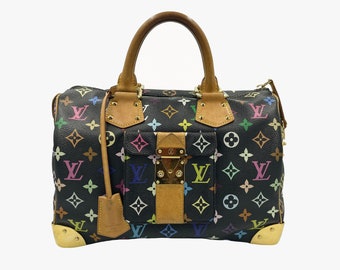 Authentic Louis Vuitton x Takashi Murakami Speedy Multicolors Monogram LV Bag,  Limited Edition, 2003