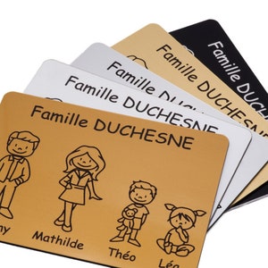 Placa Grabada Personalizada para Buzón – Idea de Regalo Familiar, Papá y Mamá, San Valentín, Mudanza
