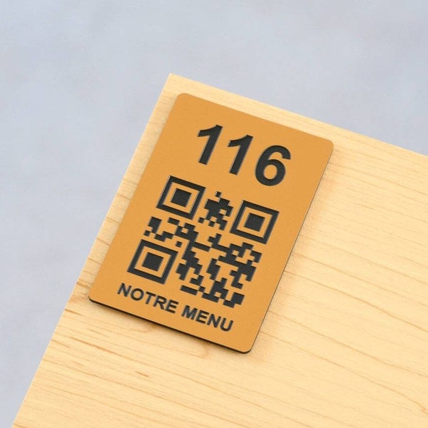 Support QR code Personnalisé avec numéro de table, Menu sans contact, pour Restaurant, Hôtel, Bar, Evènement, QR code Instagram, Facebook