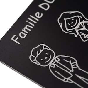 Plaque Personnalisée pour Boîte aux Lettres de Famille Gravée Cadeau pour Papa et Maman, Saint-Valentin, Nouvelle Maison image 8