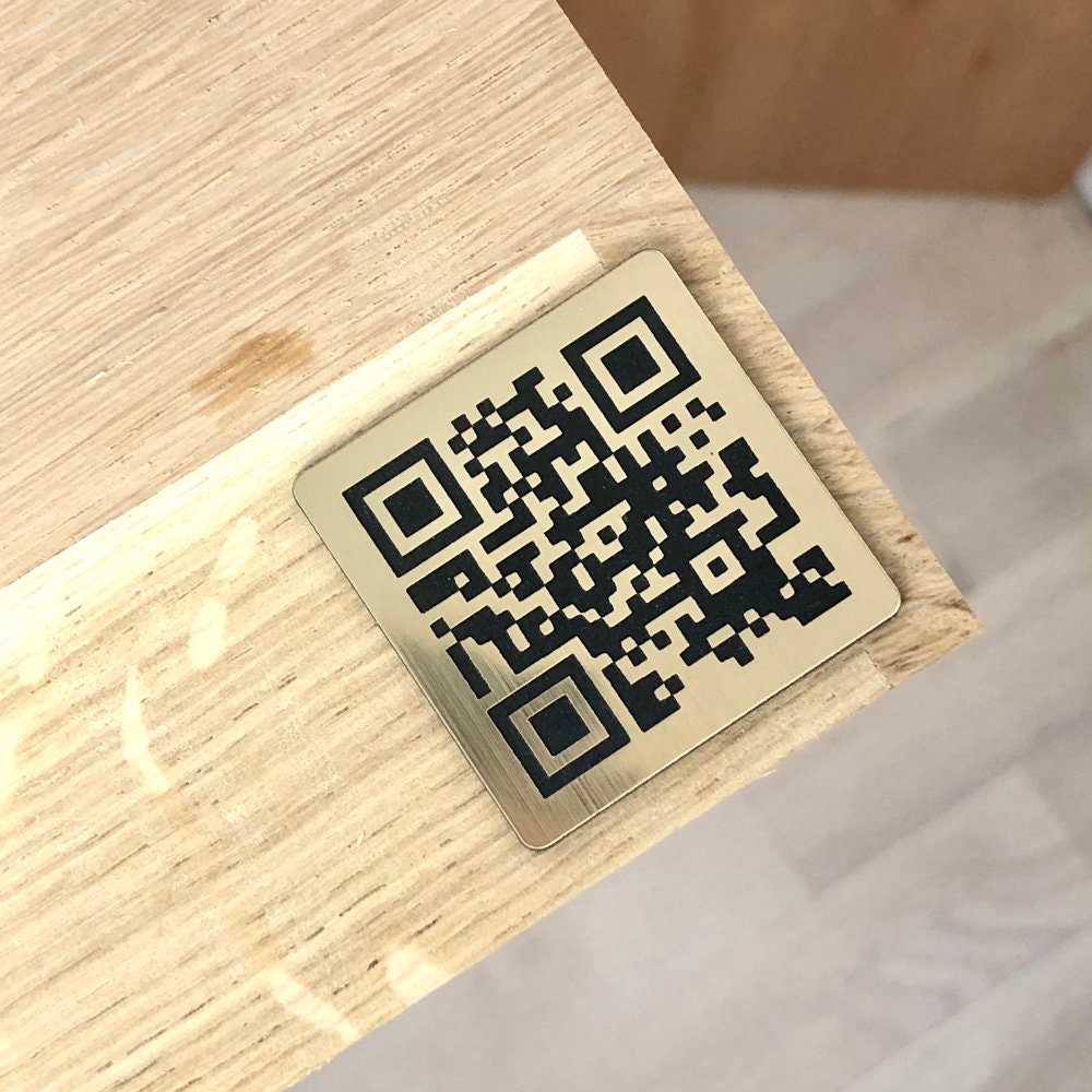 Metal Sticker for Qr Code Etsy