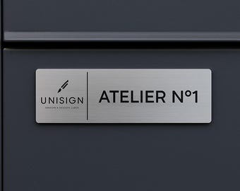 Doorbell Name Plate – Custom Engraved PVC Adhesive Sign With Name – 1 To 2 Lines – 6 X 1.5 Cm (Matte Grey