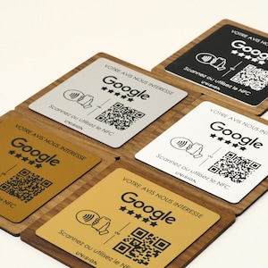 Custom QR Code Display – Wood and Engraved Plaque – Google Reviews, NFC – Restaurant & Hospitality – Professionals image 4