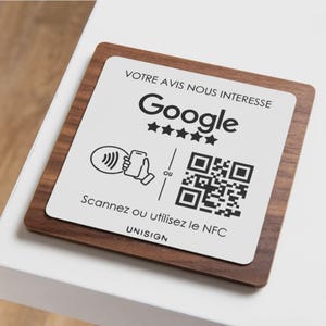 Custom QR Code Display – Wood and Engraved Plaque – Google Reviews, NFC – Restaurant & Hospitality – Professionals image 13