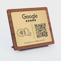 Personalized Engraved Wooden QR Code Easel (NFC) \u2013 Google Review Stand for Businesses: Restaurants, Hotels & Shops product logo