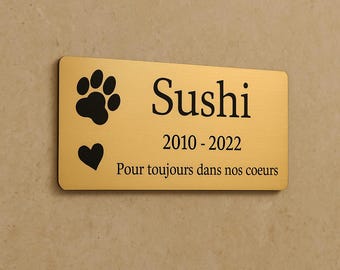 Personalized Memorial Plaques for Pets – Engraved Funeral Plaque in Memory of Your Animal