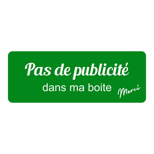 Plaque Gravée "Stop Pub" pour Boîte aux Lettres, Plaque Signalétique "Pas de Publicité ", Adhésif 3M, Design Original