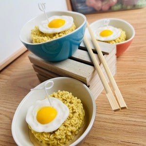 Świeca z wosku sojowego Ramen Egg - Zupa z makaronem Chow Mein Ichiban Bowl