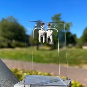 2D Tooth (Faux) Dental Earrings