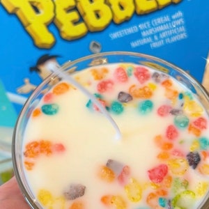 Small Cereal Bowl Candle - Vegan Soy Wax Fruity Type