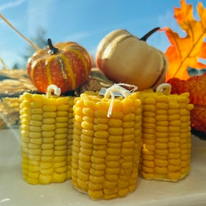 The Corn Cob Candle - Vegan Soy Wax Food Funny Joke Gift