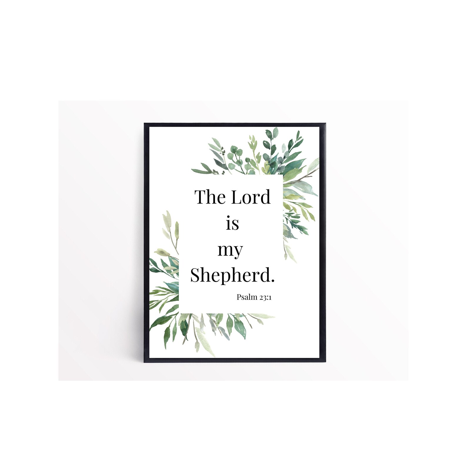 The Lord is My Shepherd Digital Download Psalm 23 Wall Art Etsy