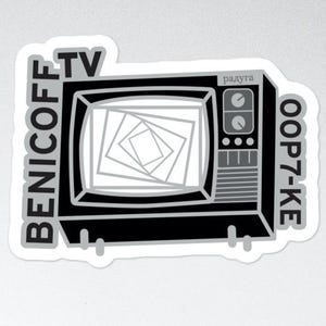 Benicoff TV Vinyl Aufkleber