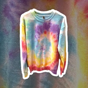 Vibrant Rainbow Tie Dye Sweatshirt