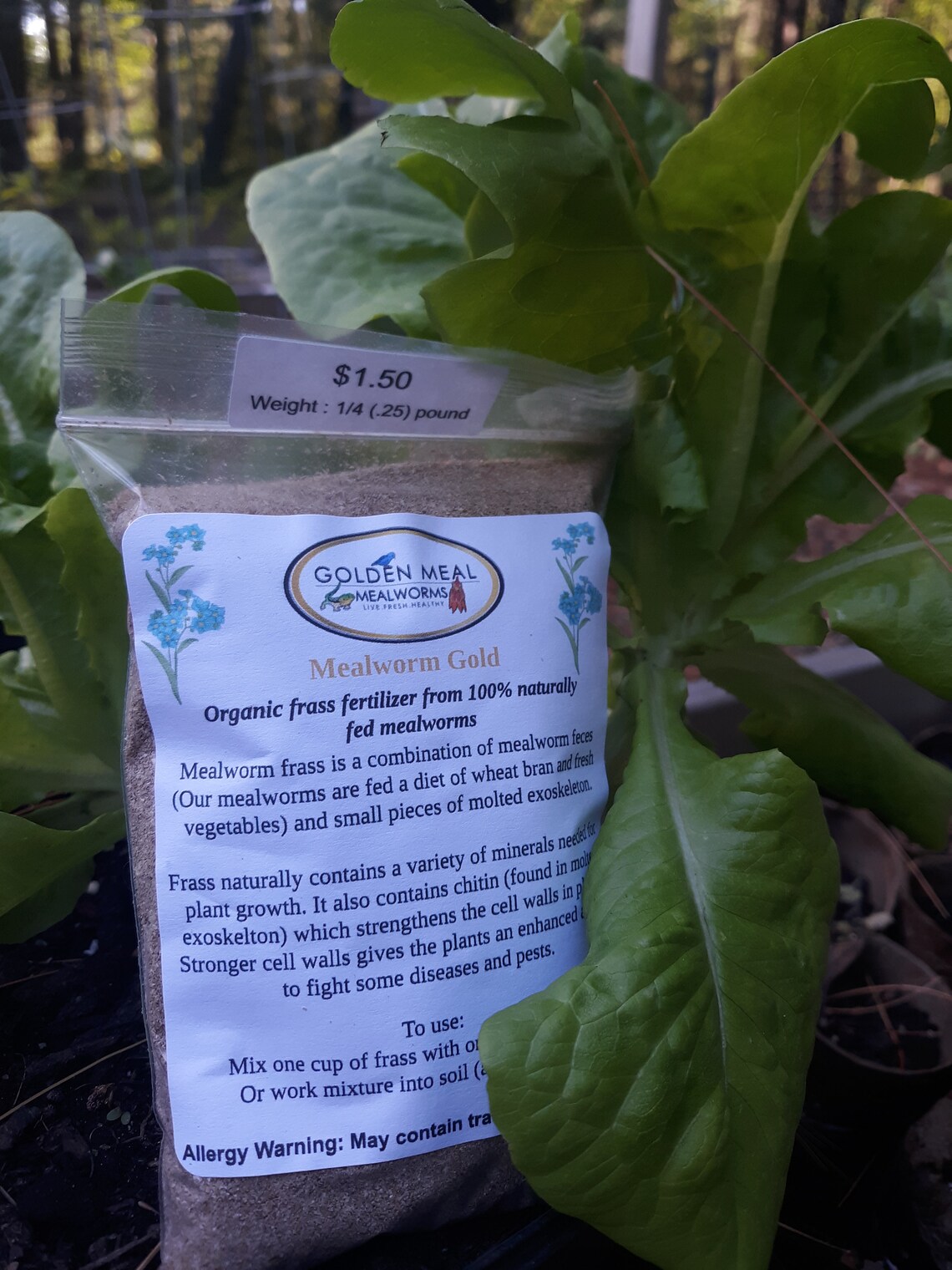 Mealworm Gold 100 Natural Frass Fertilizer Etsy