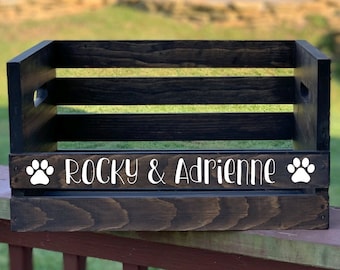 Dog Toy Box | Toy Crate | Pet Storage | Pet Toy Crate | Customized Pet Gift | Puppy Gift