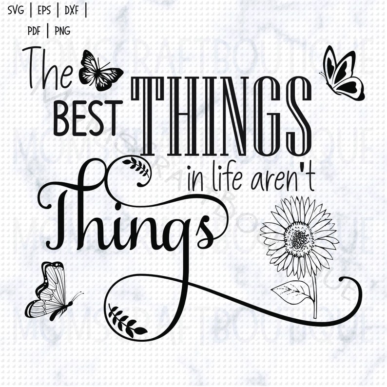 Download Home The Best Things in Life aren't Things Silhouette | Family SVG Cricuit Clip Art Art ...