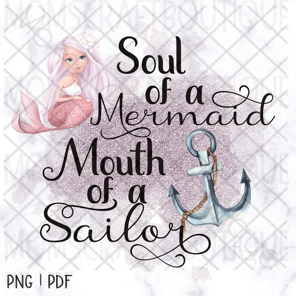 Mermaid and Sailor - Etsy