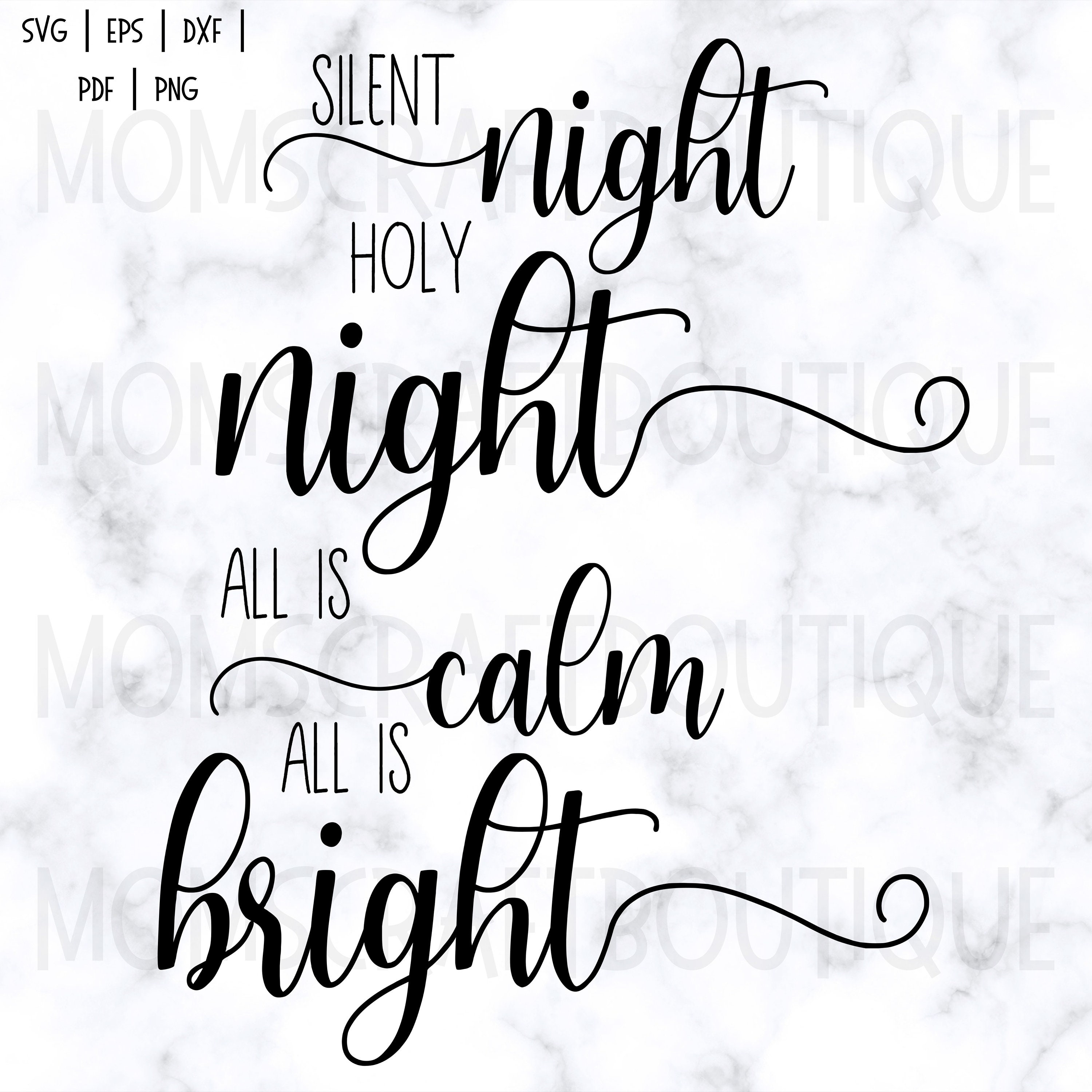 O Night Divine SVG O Holy Night Lyrics Svg (Download Now) 