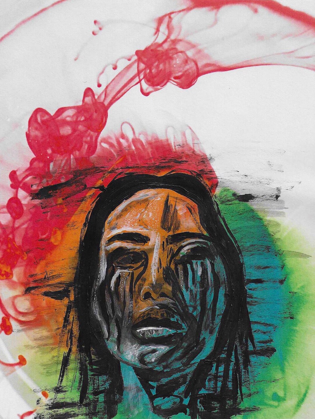 Pool of Tears – Emotional Abstract Portrait Painting - Etsy