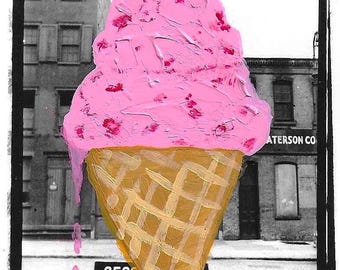 Hand Painted NYC Postcard – One of a Kind Postcard