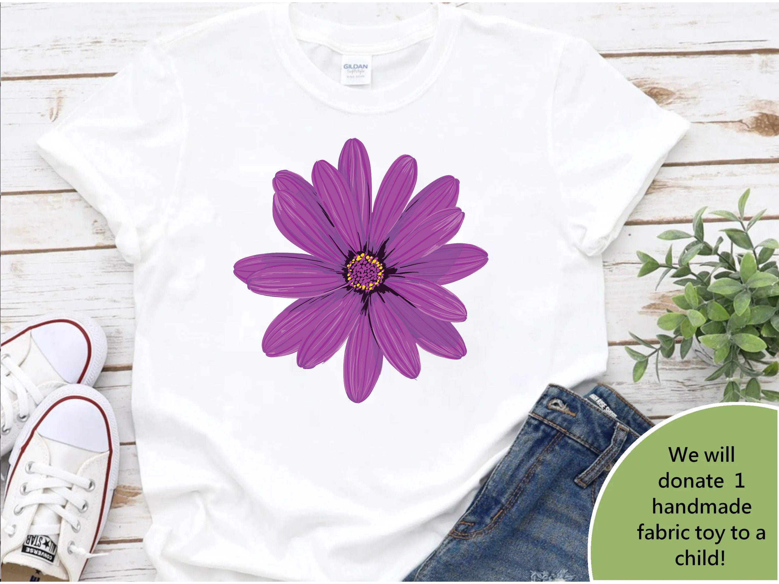 Purple Flower Shirt: Women's Botanical Garden Top - Etsy