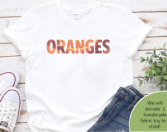 Oranges T-Shirt: Unisex Cotton Foodie Shirt