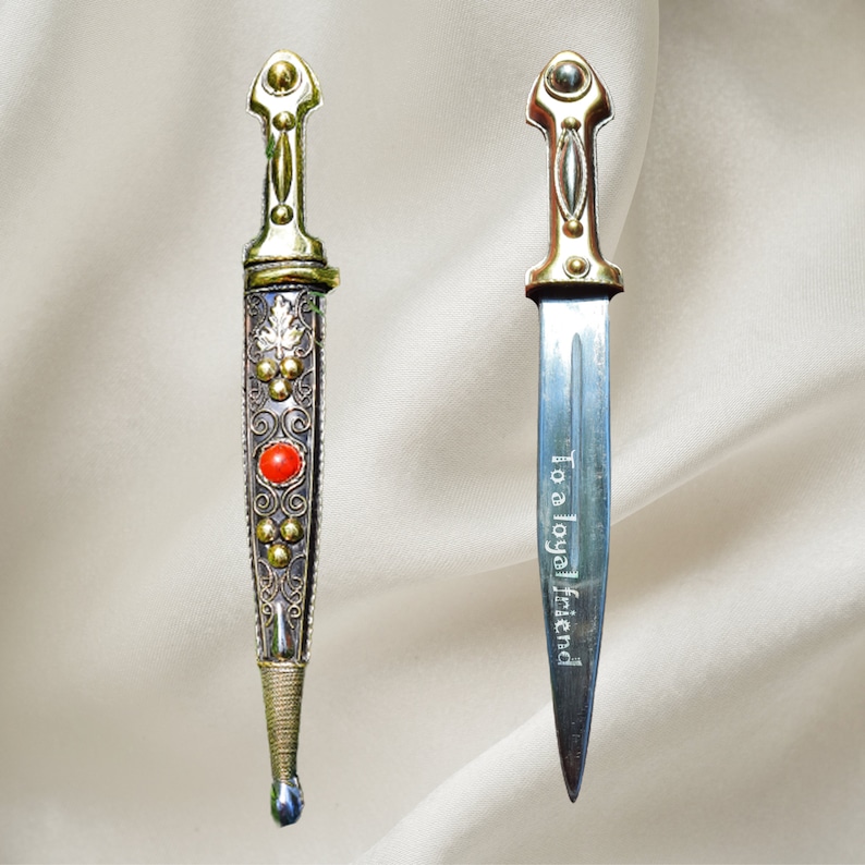 Personalized / Handmade Daggers / With Ornate Sheath and Stalk Etsy