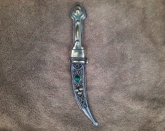 Daga Melchior personalizada y hecha a mano con funda ornamentada, regalo vikingo de la Feria de Ren