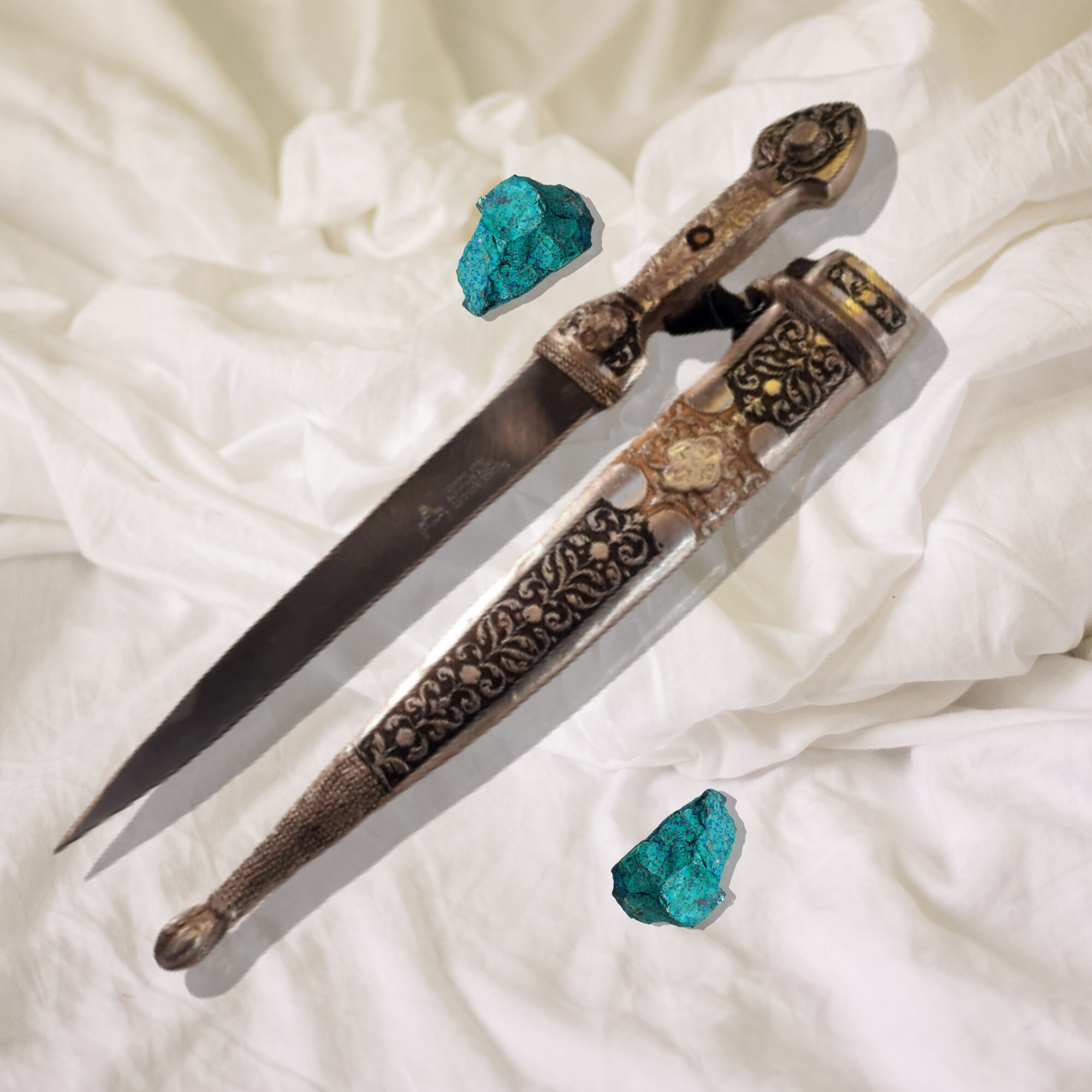 Handmade Silver Dagger, Ornate Medieval Fantasy Souvenir - Etsy
