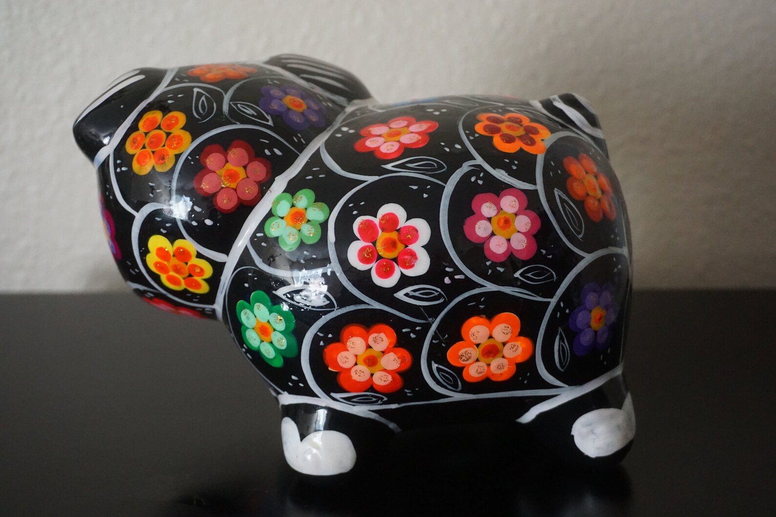 Mexican Piggy Bank Floral Etsy