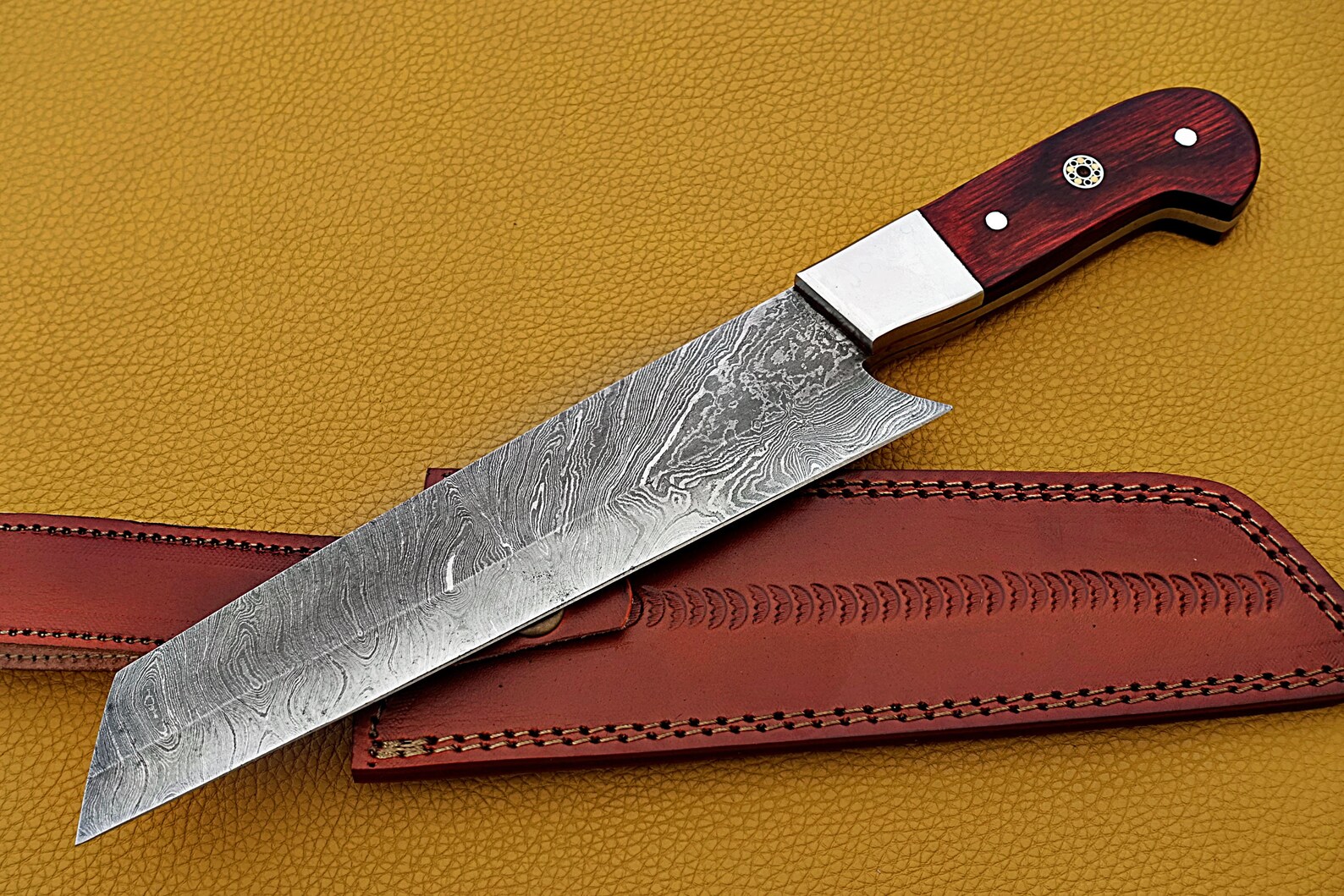 Damascus Steel Handmade Chef Knife Etsy